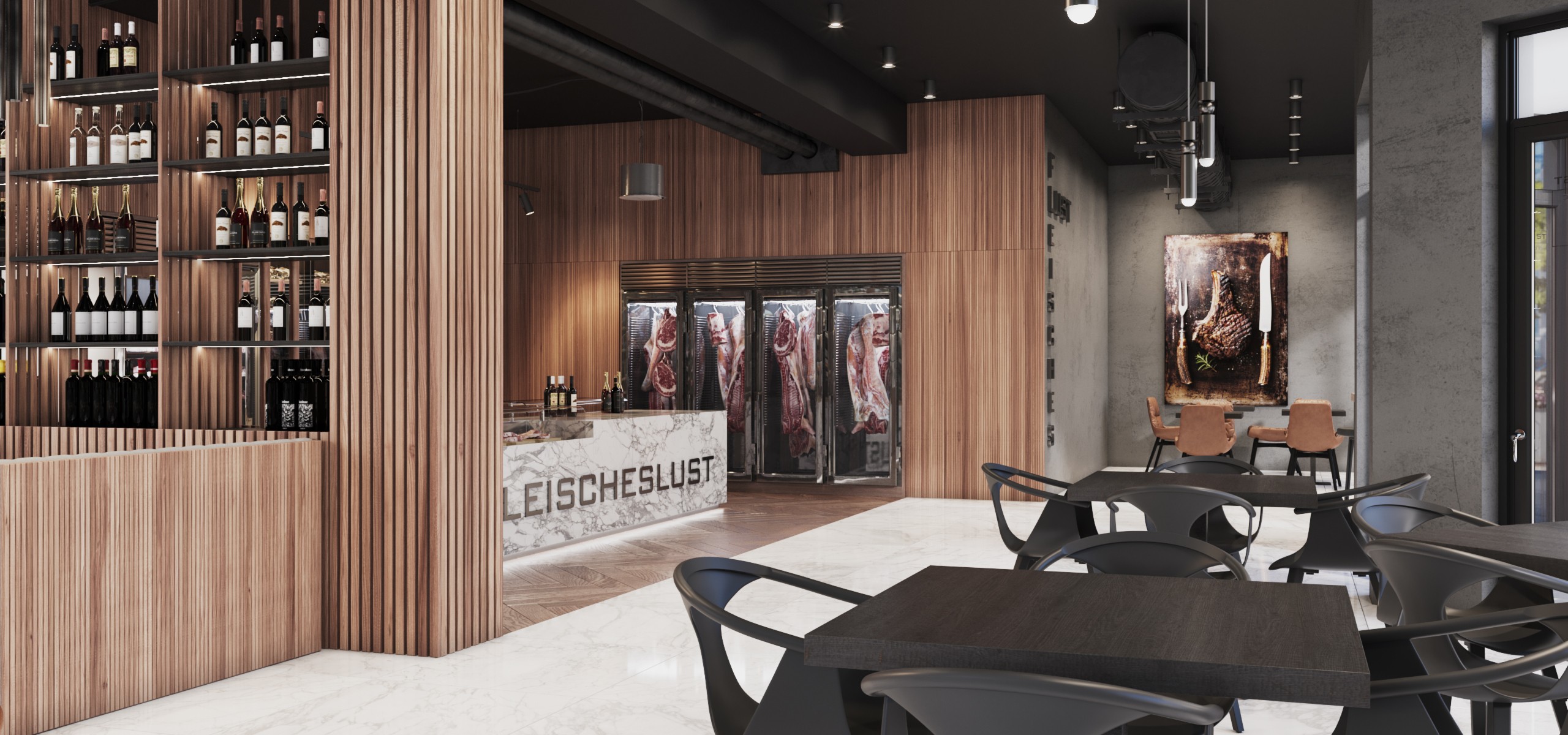 Ladenbau München - Projekt Meat Boutique